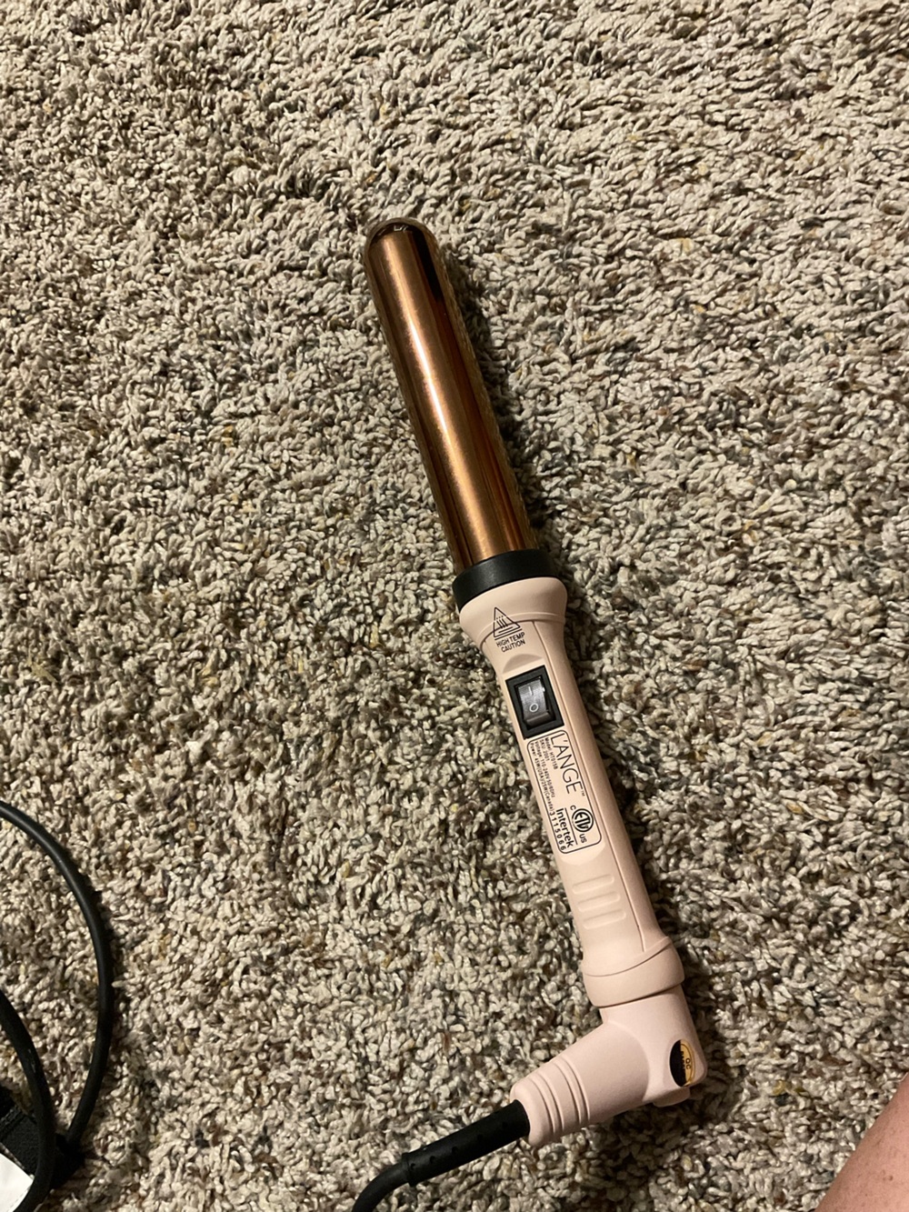 Lange Pink and Copper Curling Wand